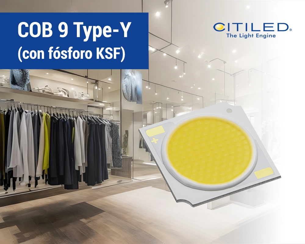 COB 9 Type Y de Citizen Electronics: La combinación perfecta entre eficiencia y calidad de la luzTEST