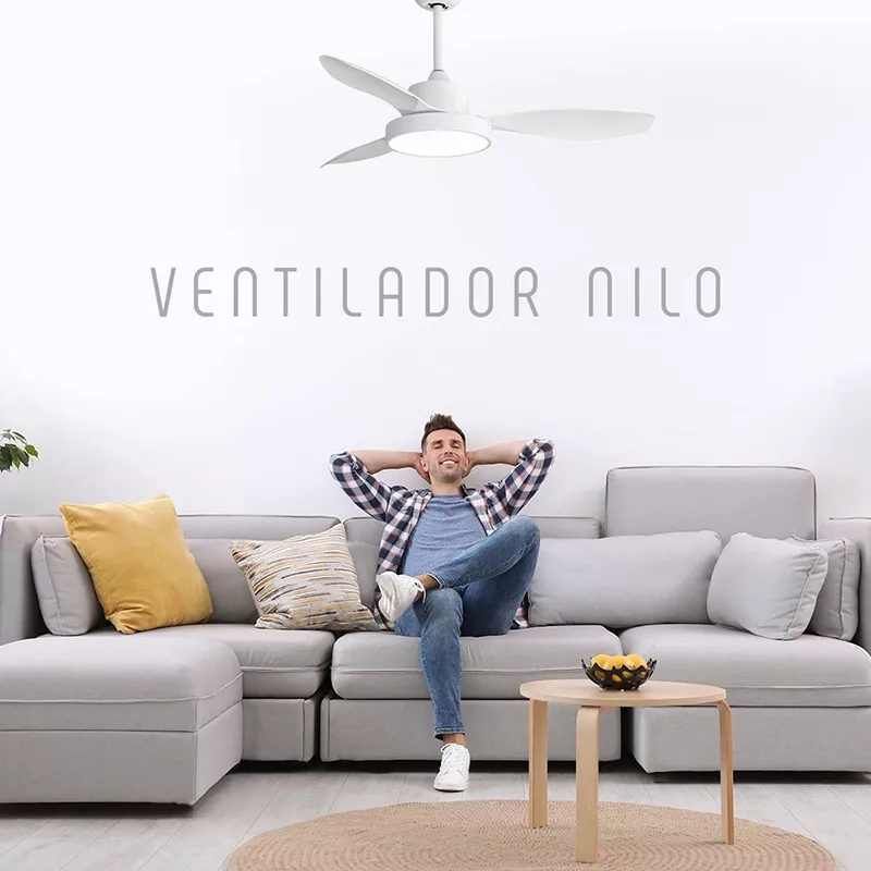 Ventilador de techo con luz LED Nilo