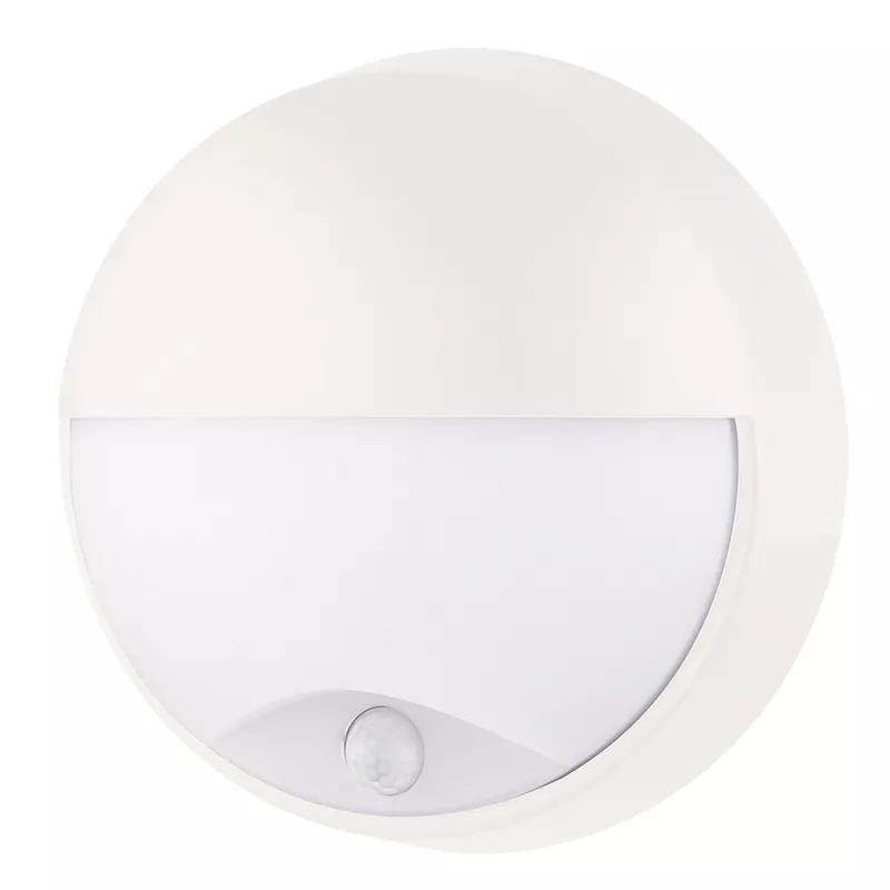 Aplique LED Serie Visera con Sensor IP54 Blanco