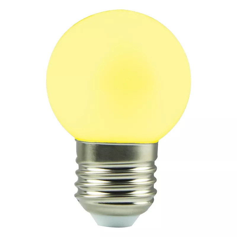 Ampoule LED sphérique décorative jaune