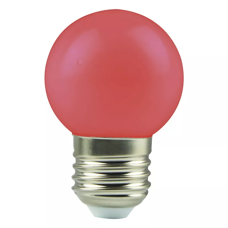 Ampoule LED sphérique décorative rouge