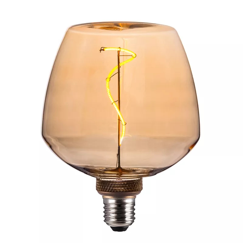 Vintage ST23 Ampoule LED à filament courbé