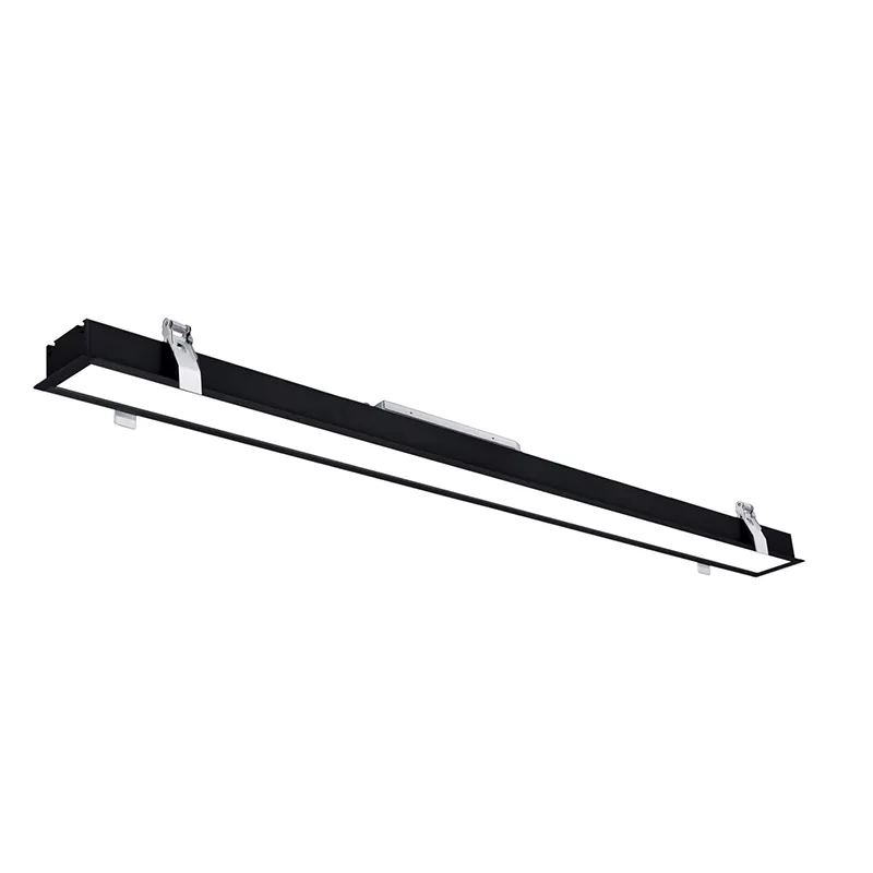 Linéaire LED encastrable série Troya 40 W noir