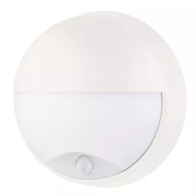 Aplique LED Serie Visera con Sensor IP54 Blanco