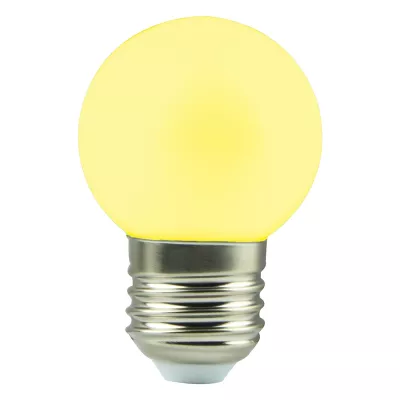 Ampoule LED sphérique décorative jaune