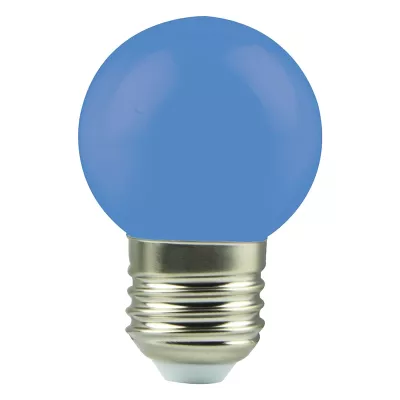 Ampoule LED sphérique décorative bleue