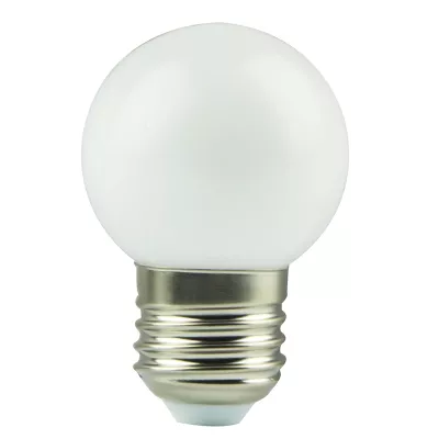 Ampoule LED sphérique décorative blanche opale