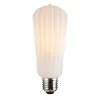 Ampoule LED Deco ST60 en céramique cannelé